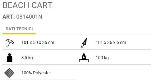 Carrello Multifunzione Beach Chart - Brunner